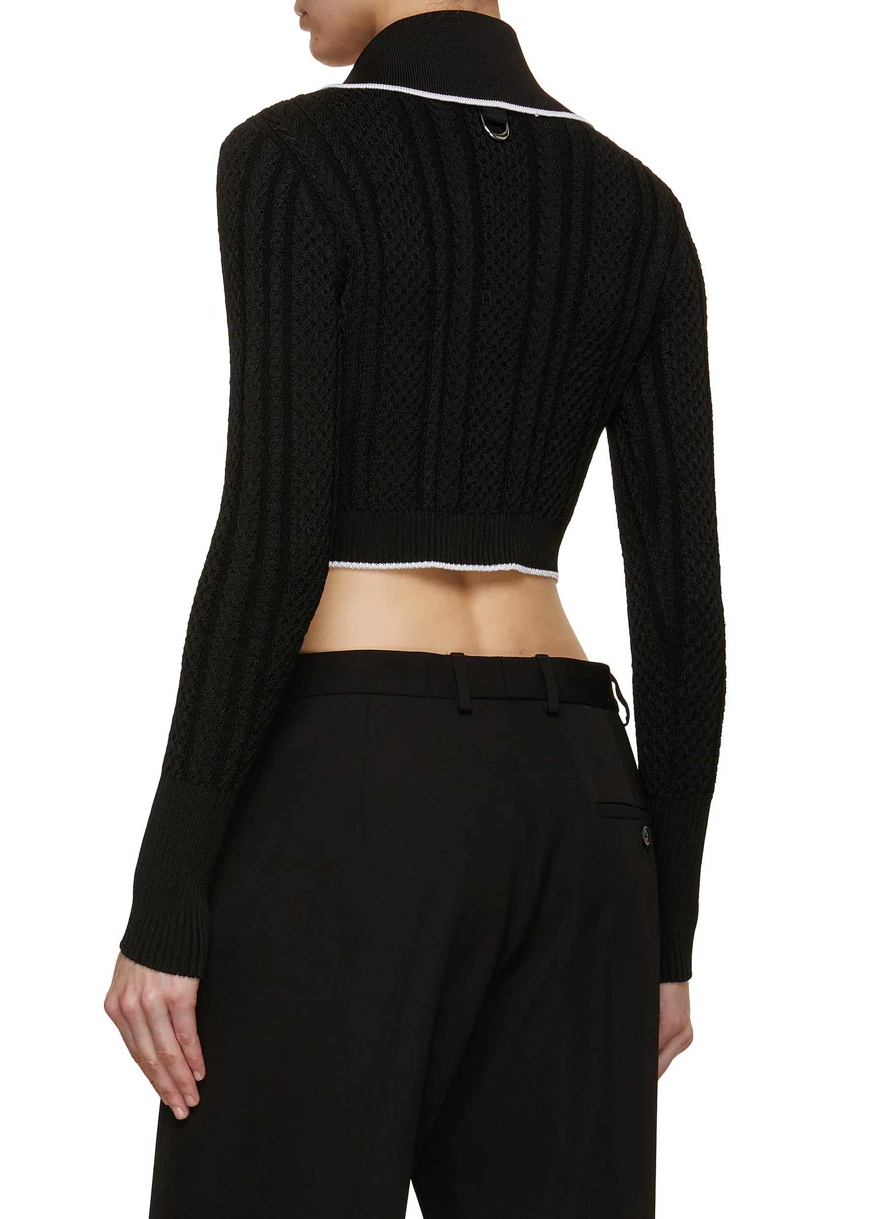 -----------JACQUEMUS ---- ------------ ----Le Cardigan Bela Cropped Cardigan --