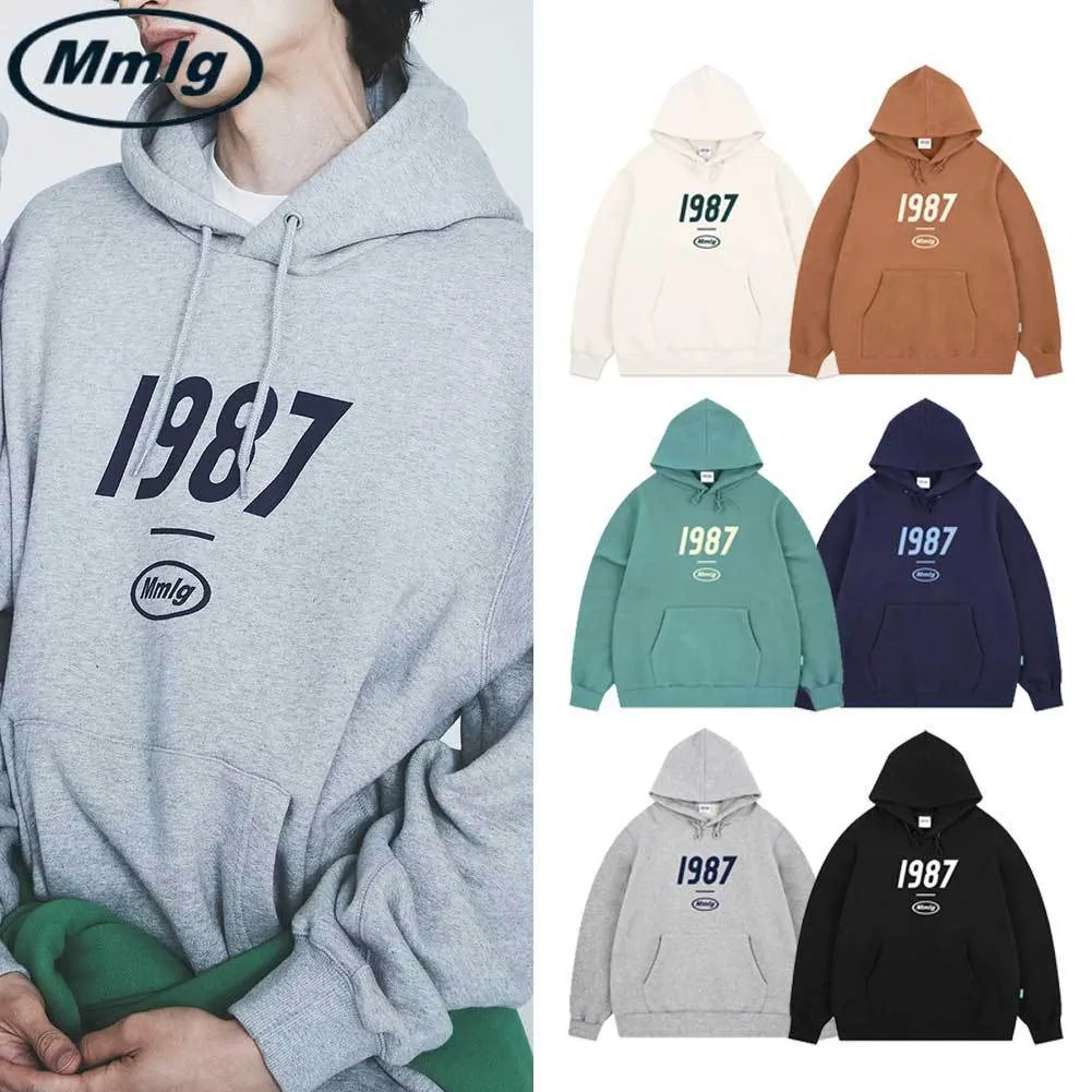 87MM  |Unisex Street Style Long Sleeves Plain Cotton Oversized Logo