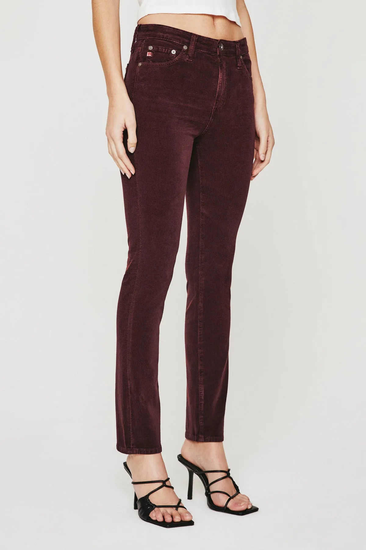 AG MARI HIGH RISE SLIM STRAIGHT CORDUROY