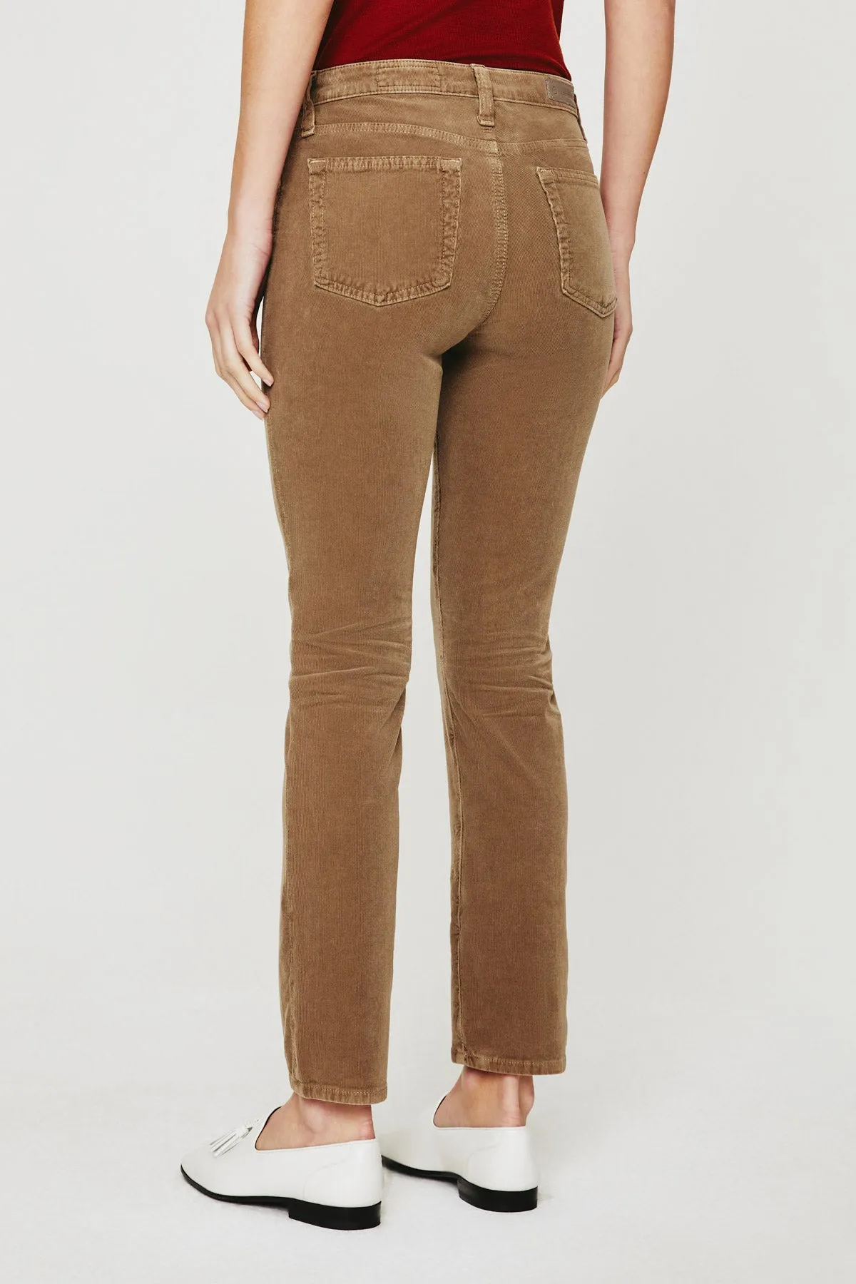 AG MARI HIGH RISE SLIM STRAIGHT CORDUROY