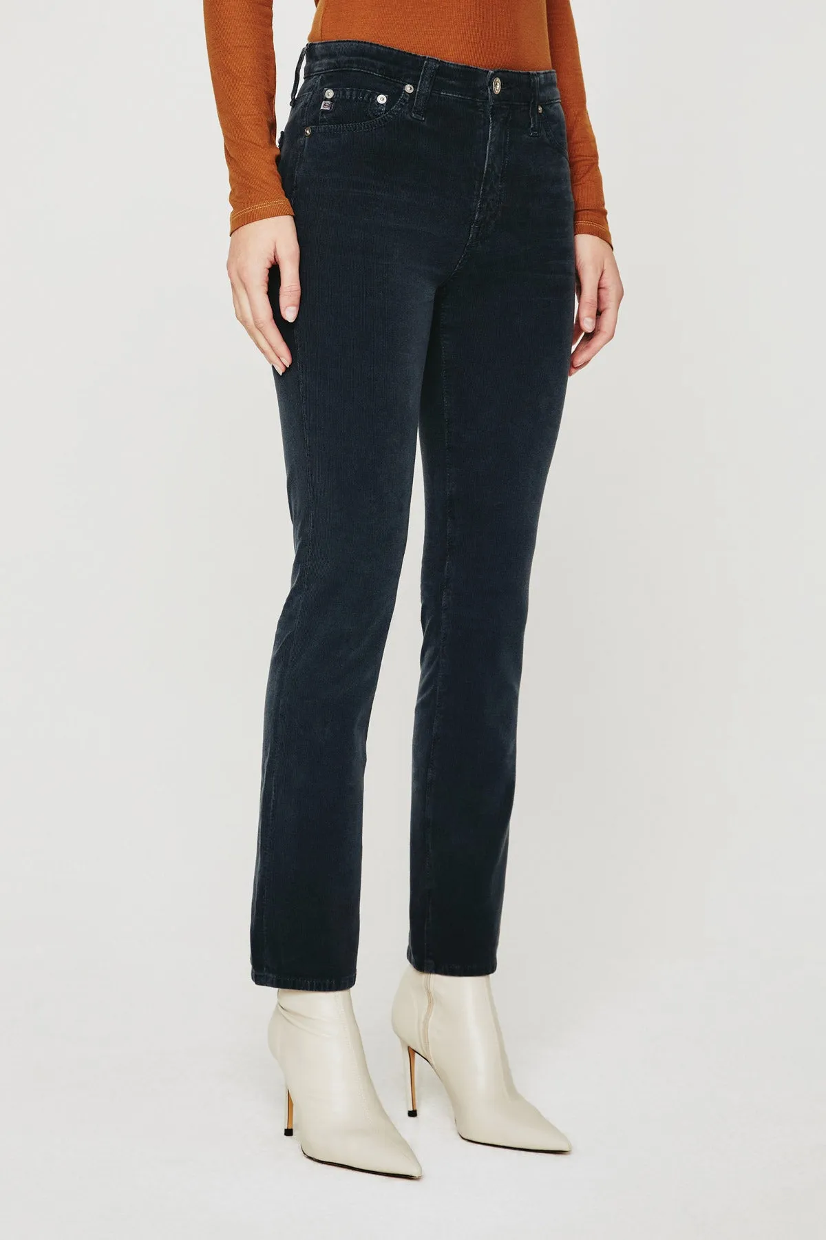 AG MARI HIGH RISE SLIM STRAIGHT CORDUROY