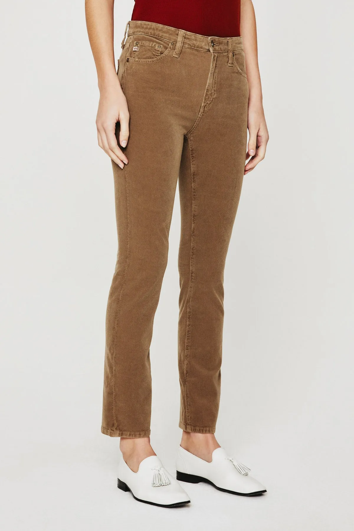 AG MARI HIGH RISE SLIM STRAIGHT CORDUROY