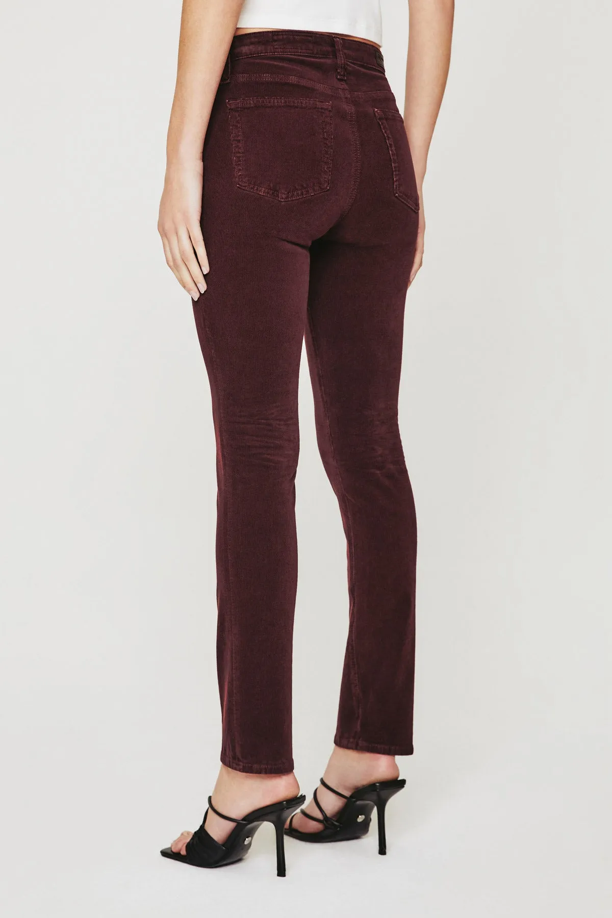 AG MARI HIGH RISE SLIM STRAIGHT CORDUROY