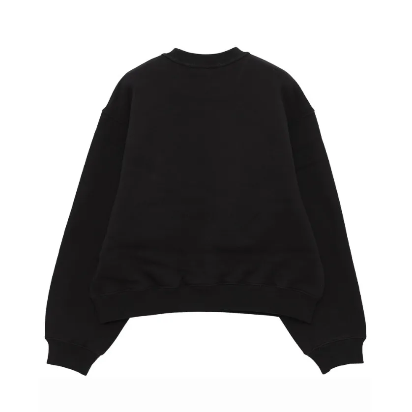 Alexander Wang  |Crew Neck Street Style Long Sleeves Plain Cotton Logo