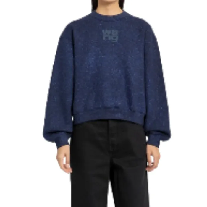 Alexander Wang  |Street Style Long Sleeves Plain Oversized Logo