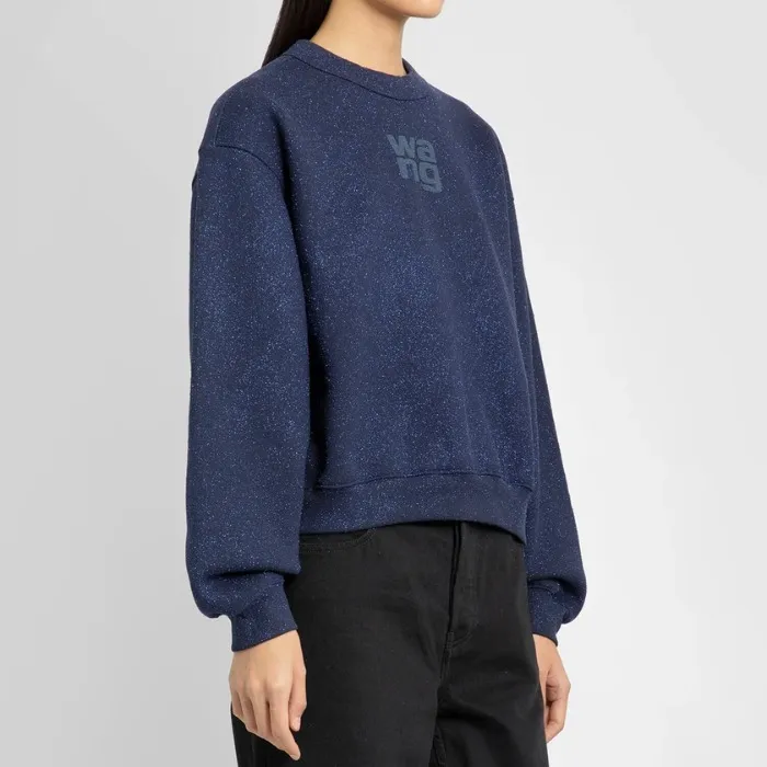 Alexander Wang  |Street Style Long Sleeves Plain Oversized Logo