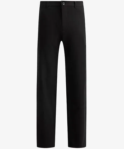 Allsaints Mens Black Halla relaxed-fit wide-leg stretch recycled-polyester trousers