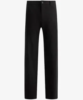 Allsaints Mens Black Halla relaxed-fit wide-leg stretch recycled-polyester trousers