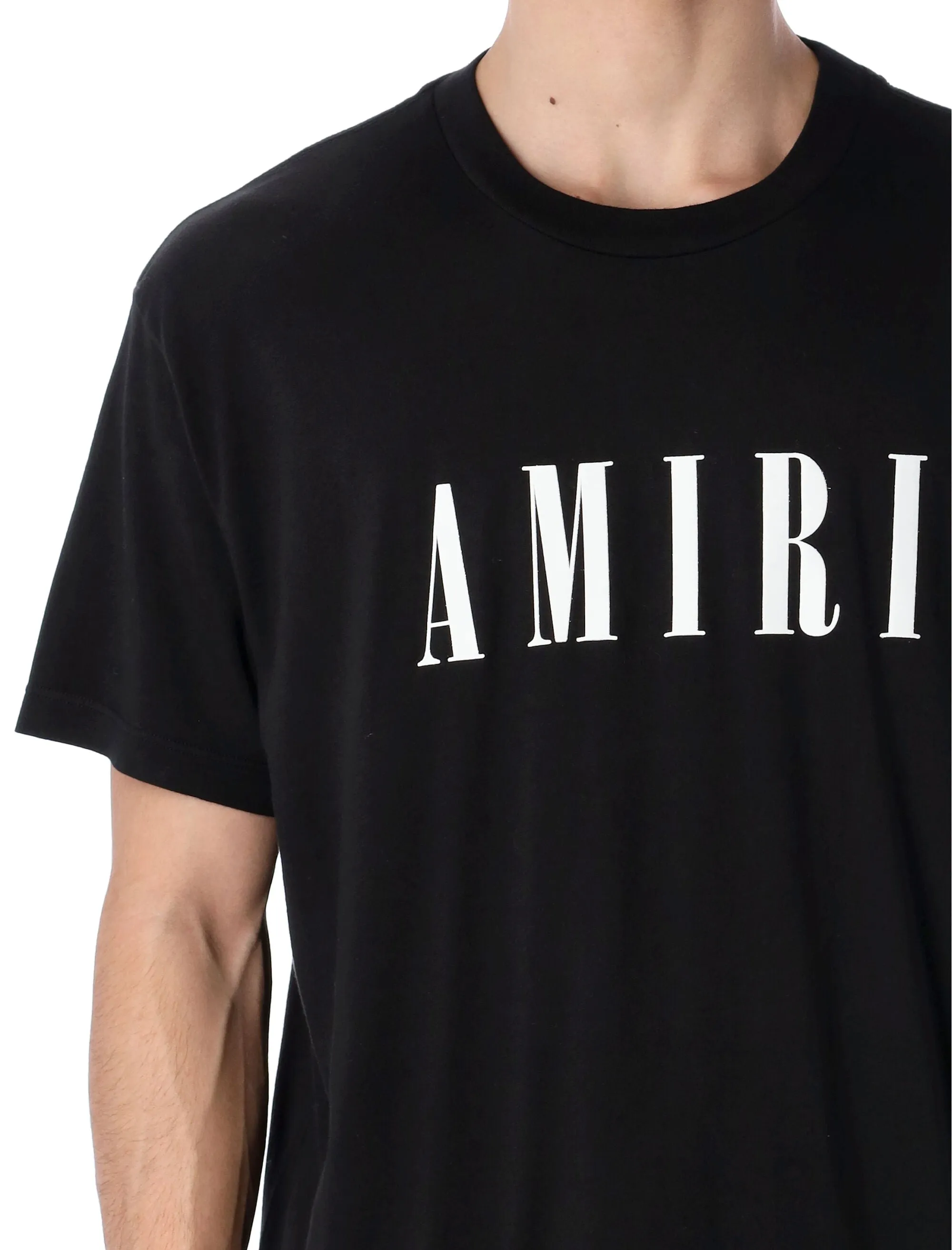 Amiri Logo Printed Crewneck T-Shirt