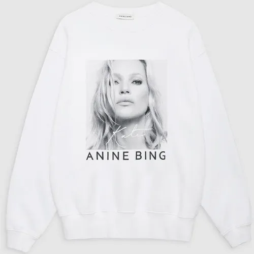 ANINE BING  |Crew Neck Street Style Long Sleeves Cotton Oversized