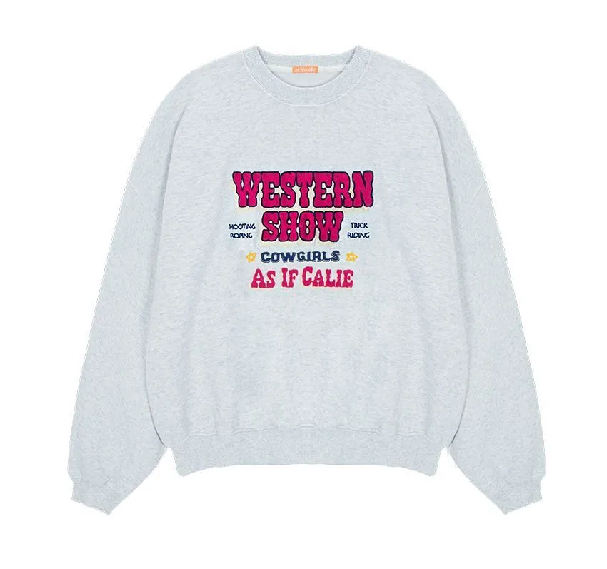 as if calie  |Street Style Bi-color Long Sleeves Logo