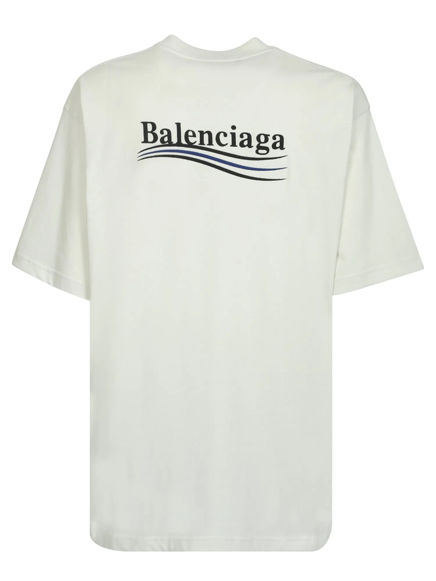 Balenciaga Political Campaign Logo Printed Crewneck T-Shirt