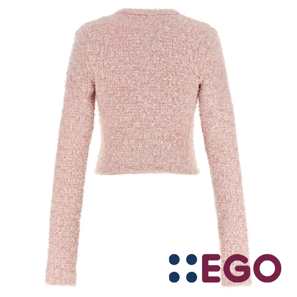 BALENCIAGA  |Women's Cropped Cardigan in Pink