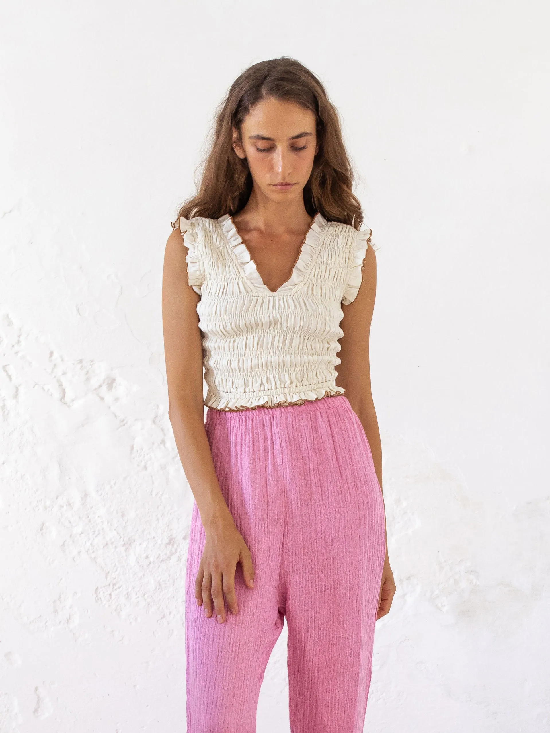 BEATRICE TROUSERS | ROSE