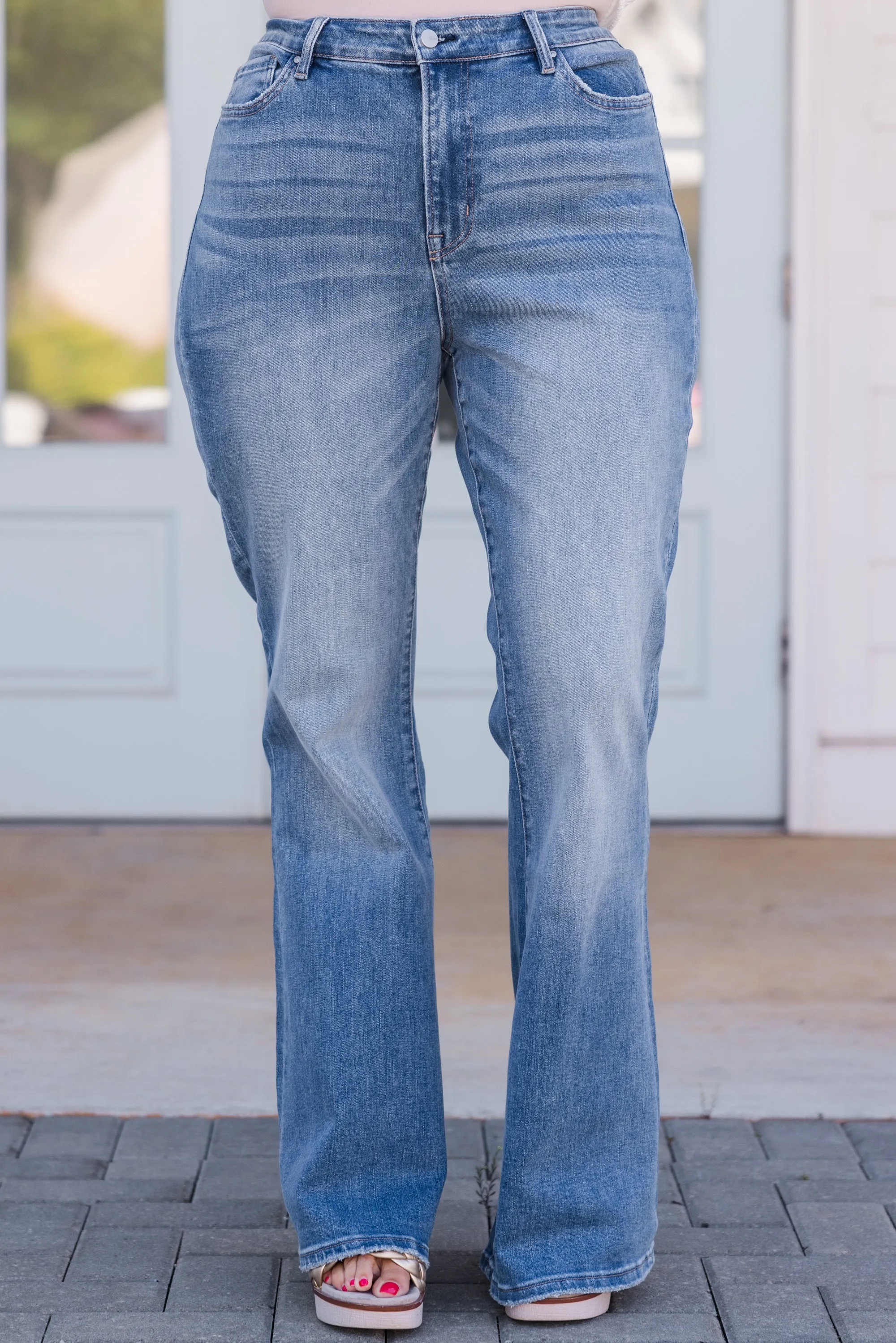 Behind Closed Doors Jeans, Medium Wash