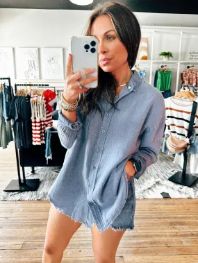 Bettina Blue Button Down Shirt