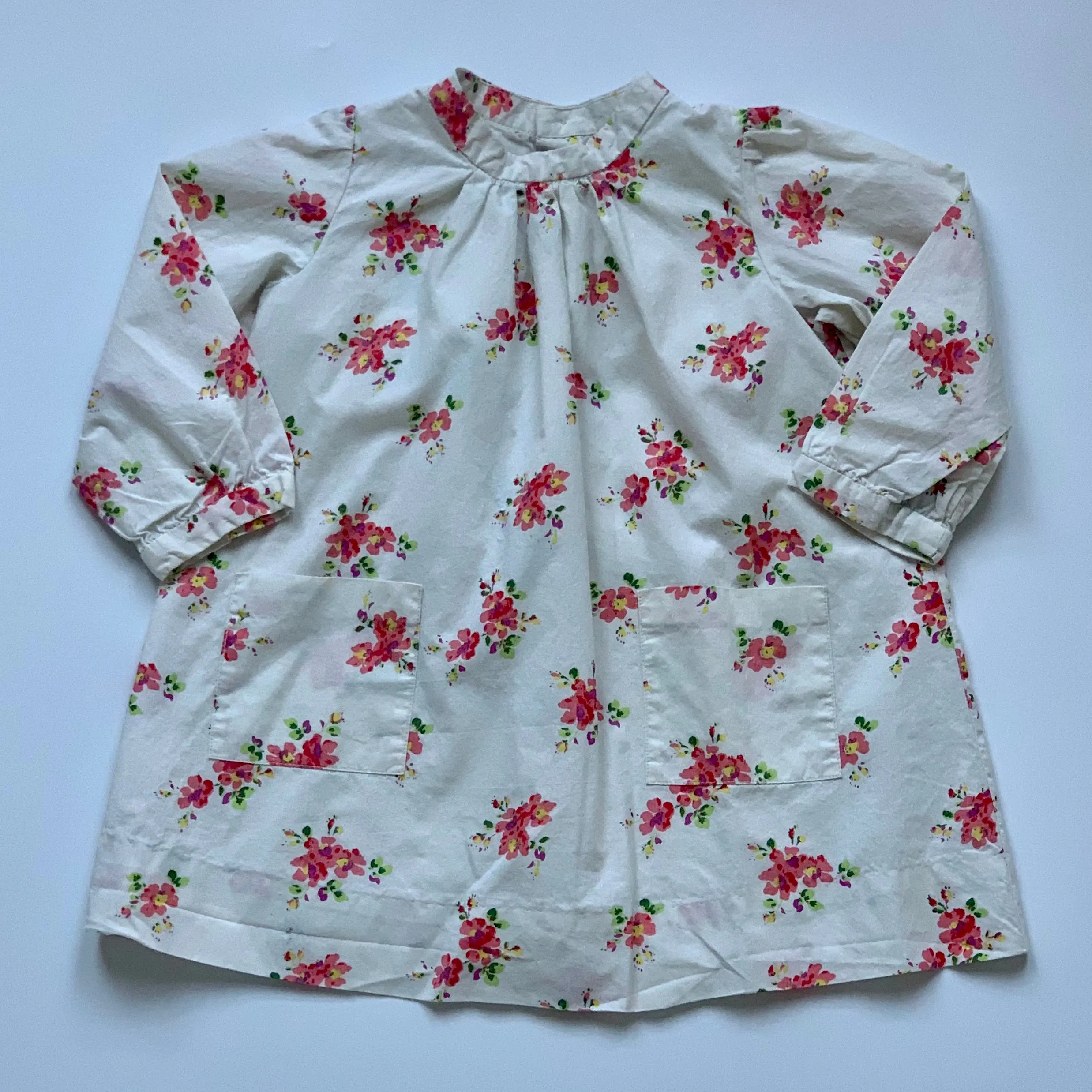 Bonpoint Cream Floral Dress: 18 Months