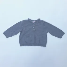 Bonpoint Grey Baby Cotton Knit: 6 Months