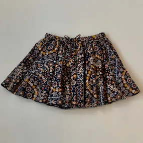 Bonpoint Navy Cotton Print Skirt : 6 Years (Brand New With Tags)