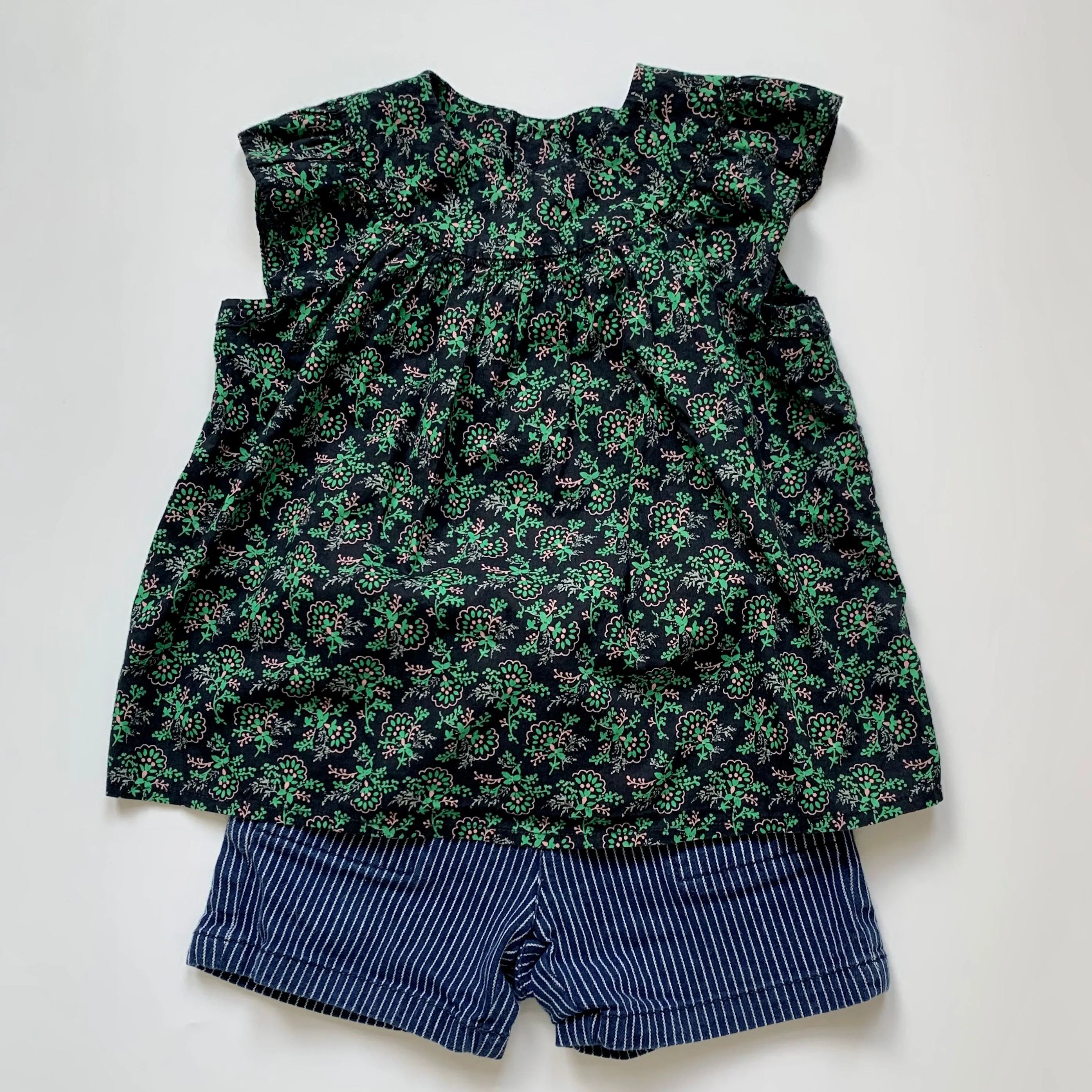 Bonpoint Navy Liberty Print Summer Blouse: 3 Years