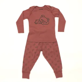 Bonton X Rilakkuma Brown Panda Print Outfit