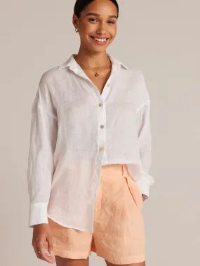 Boyfriend Button Down Shirt - White