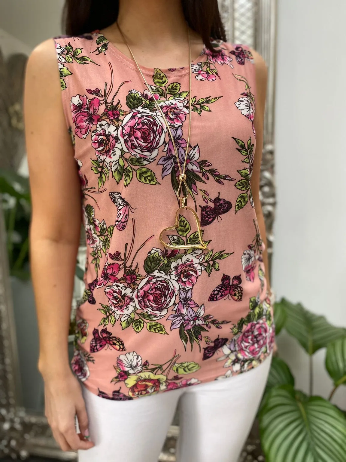 Bright Floral Vest Top Morgan