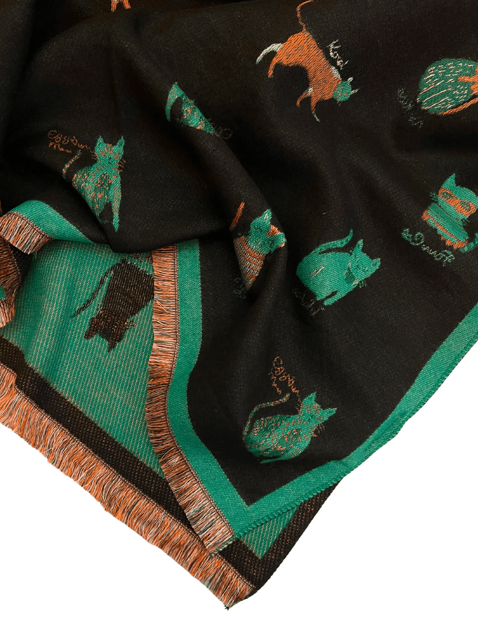 Cat or Dog Motif Scarf