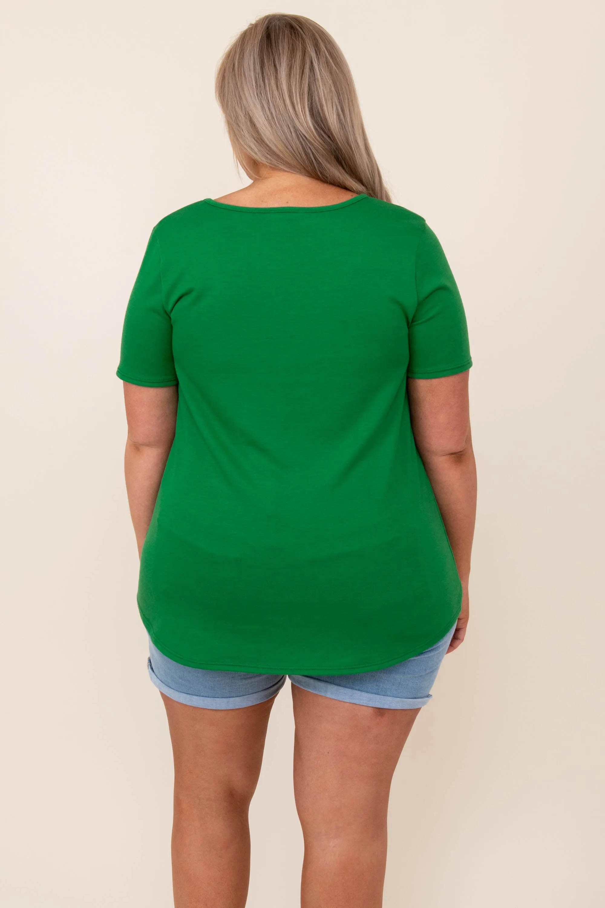 City Sparkles Top, Kelly Green