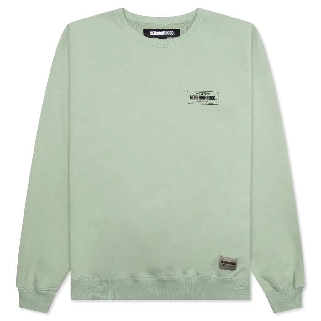 Classic Sweat Shirt L/S - Sage Green