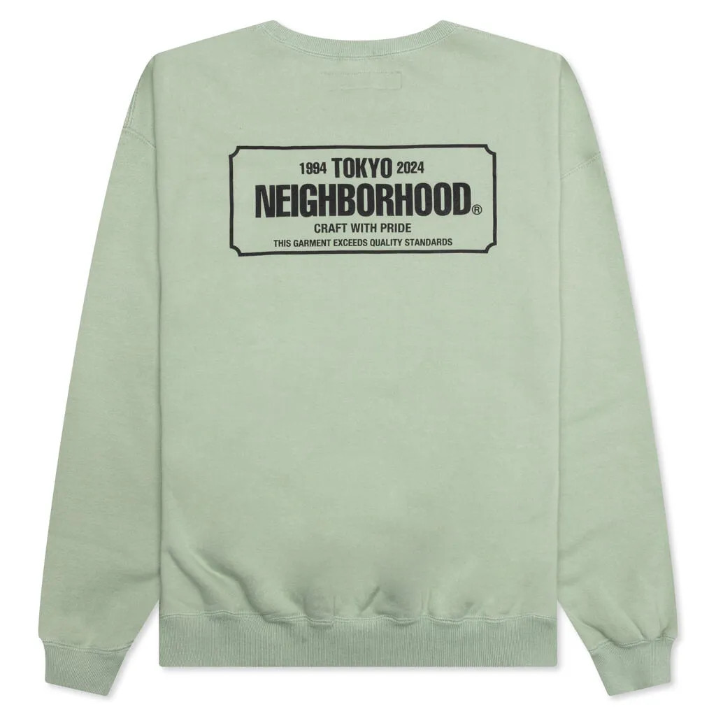 Classic Sweat Shirt L/S - Sage Green