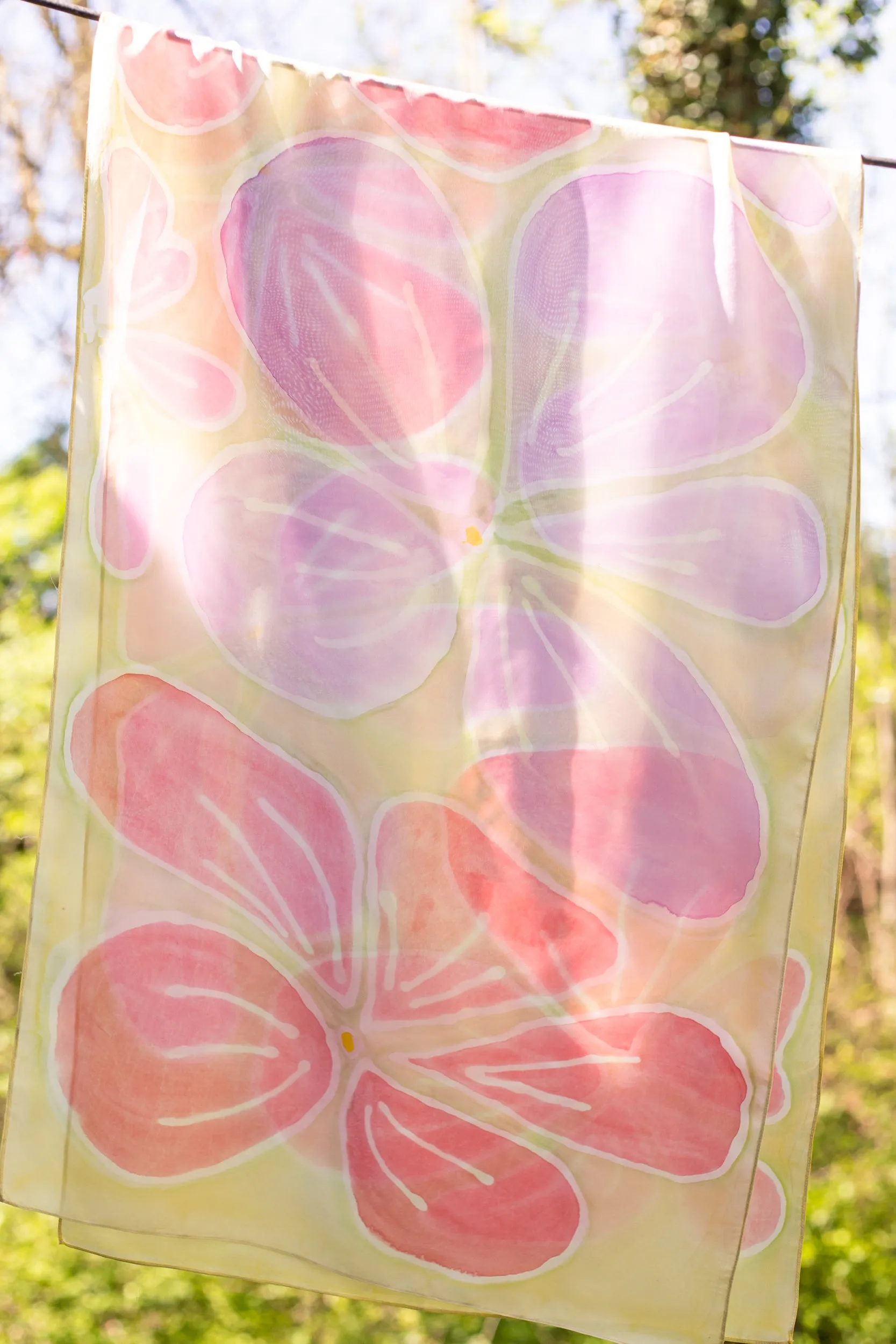 Daisy Silk Scarf