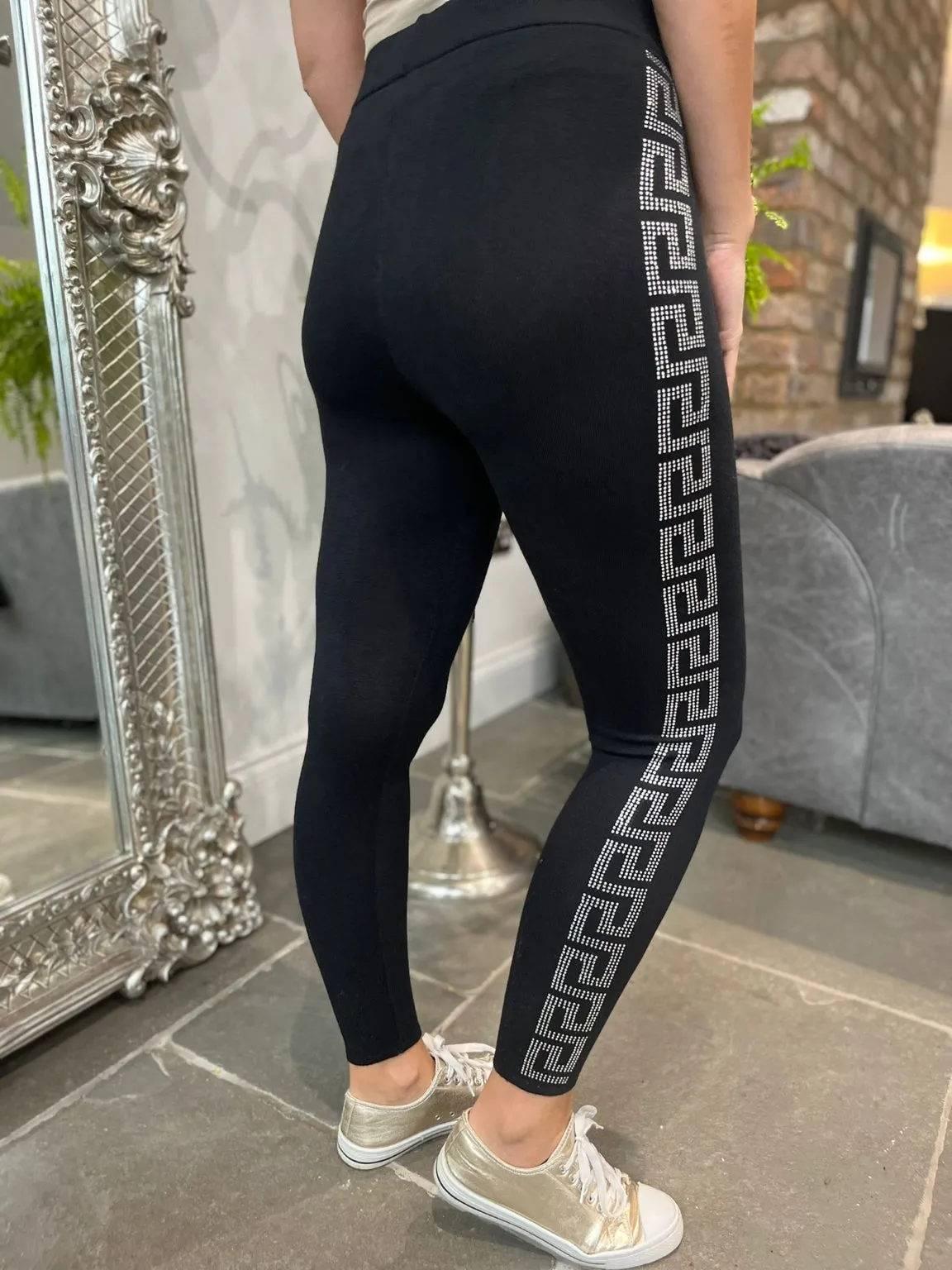 Diamante Side Detail Leggings