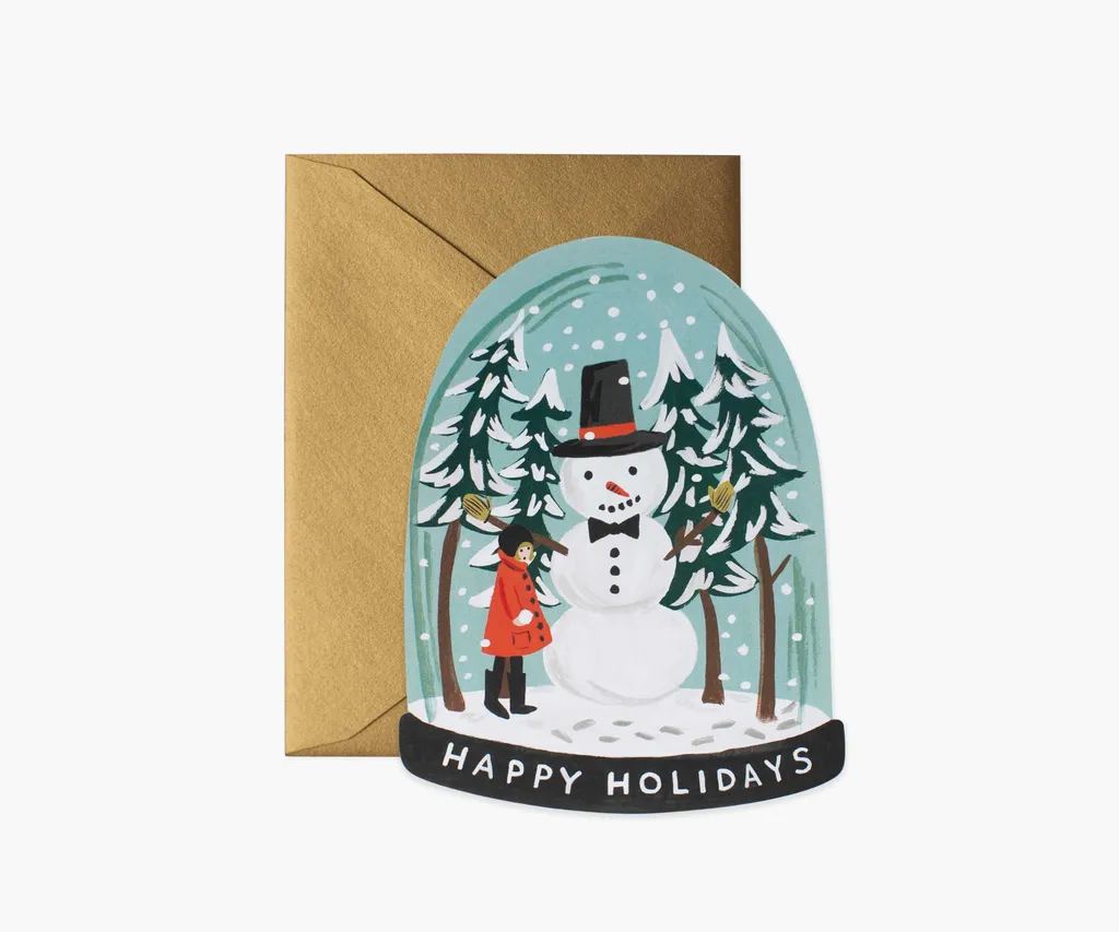 Die Cut Snow Globe Boxed Holiday Cards