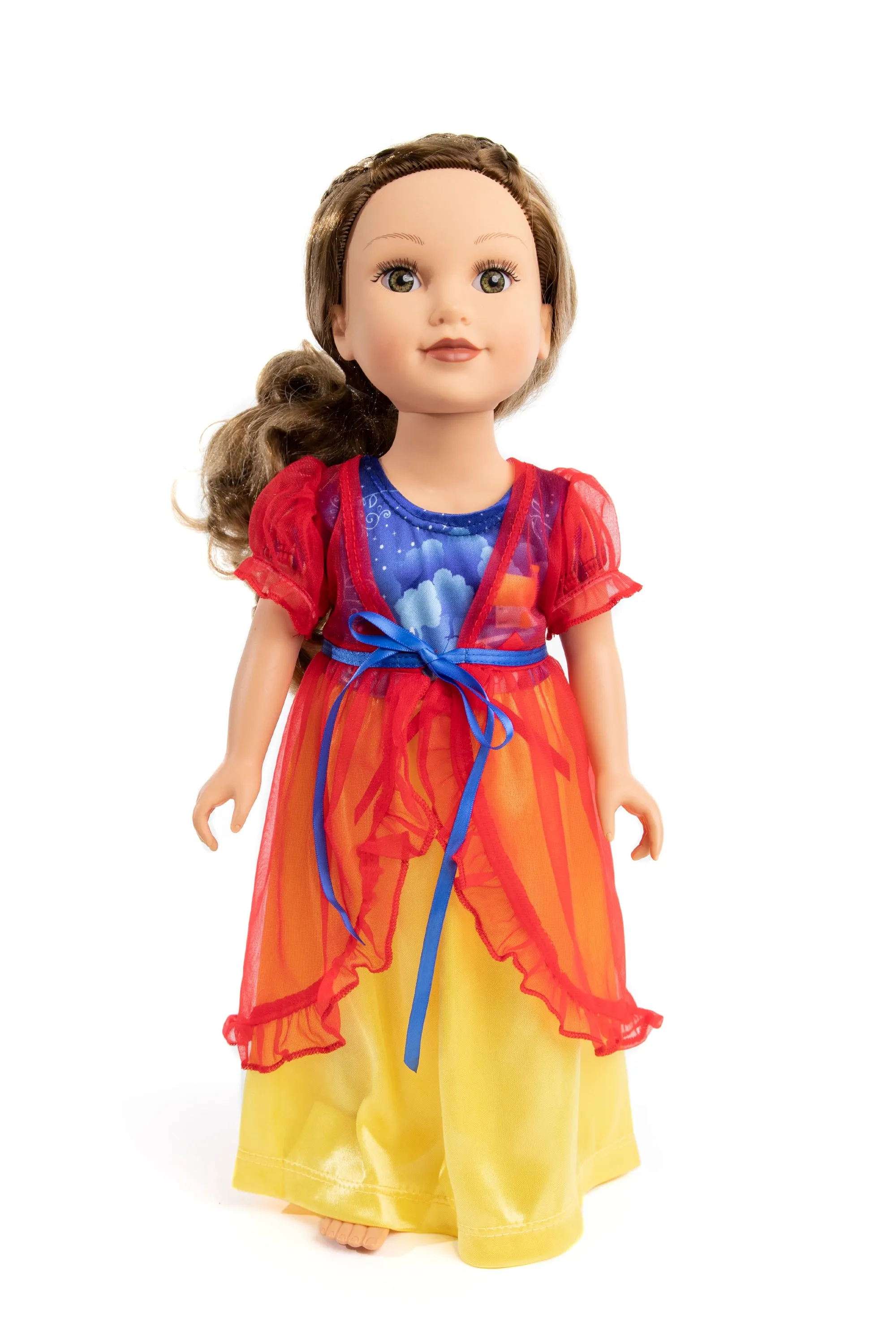 Doll Nightgown Snow White with Red Robe