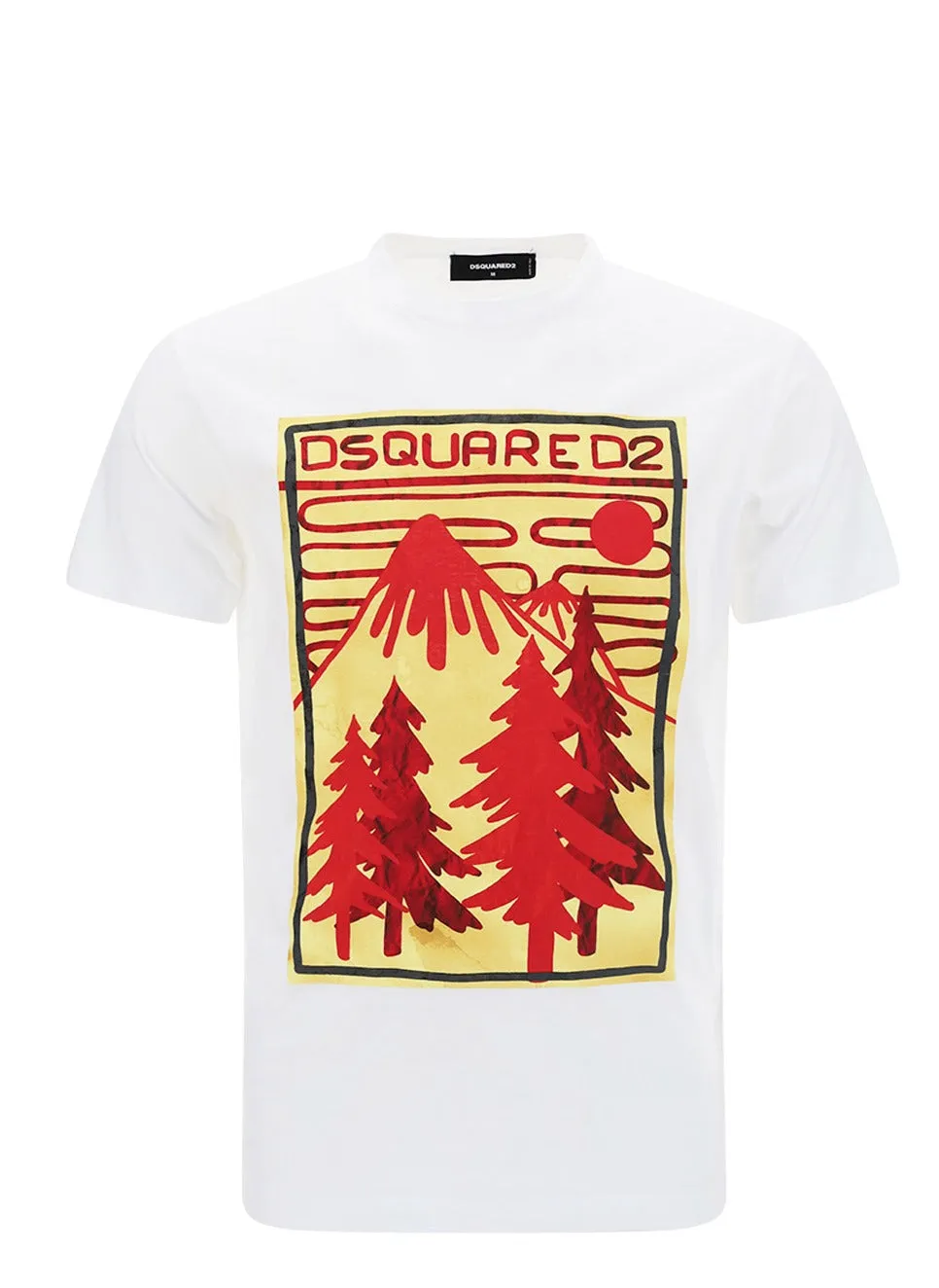 Dsquared2 Graphic Printed Crewneck T-Shirt