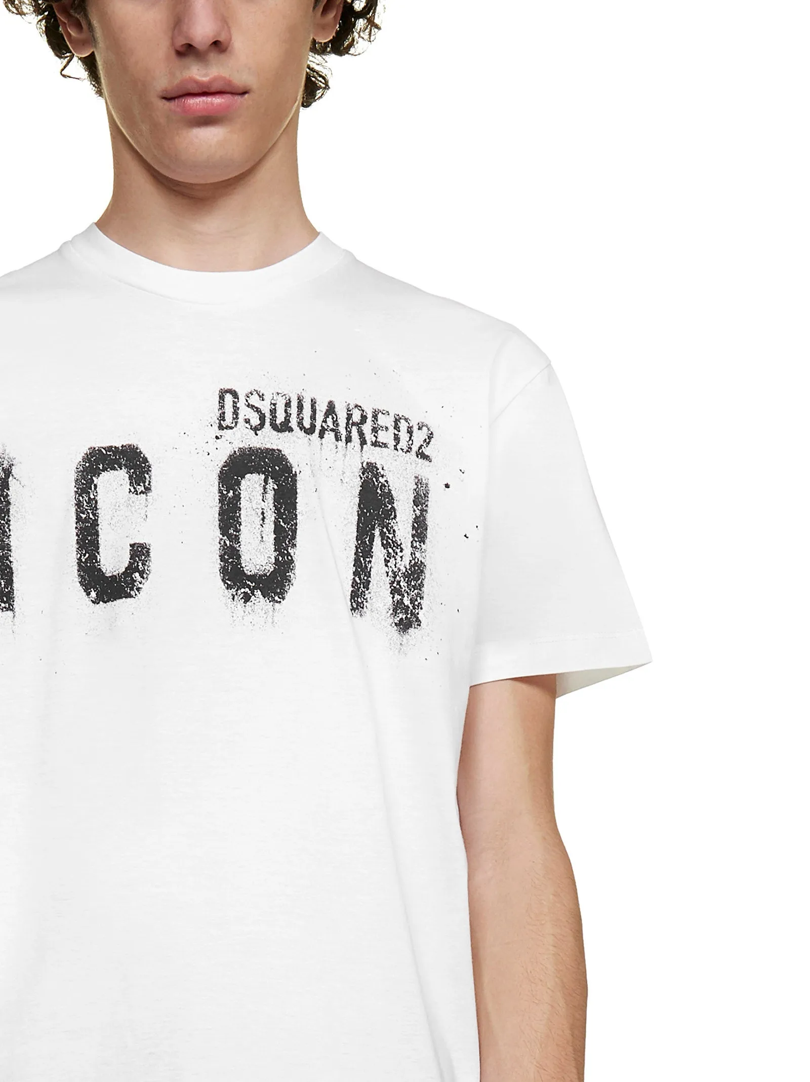 Dsquared2 Spray Logo Crewneck T-Shirt