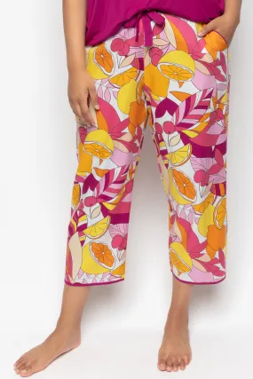 Emmi Fruit Print Cropped Pyjama Pants