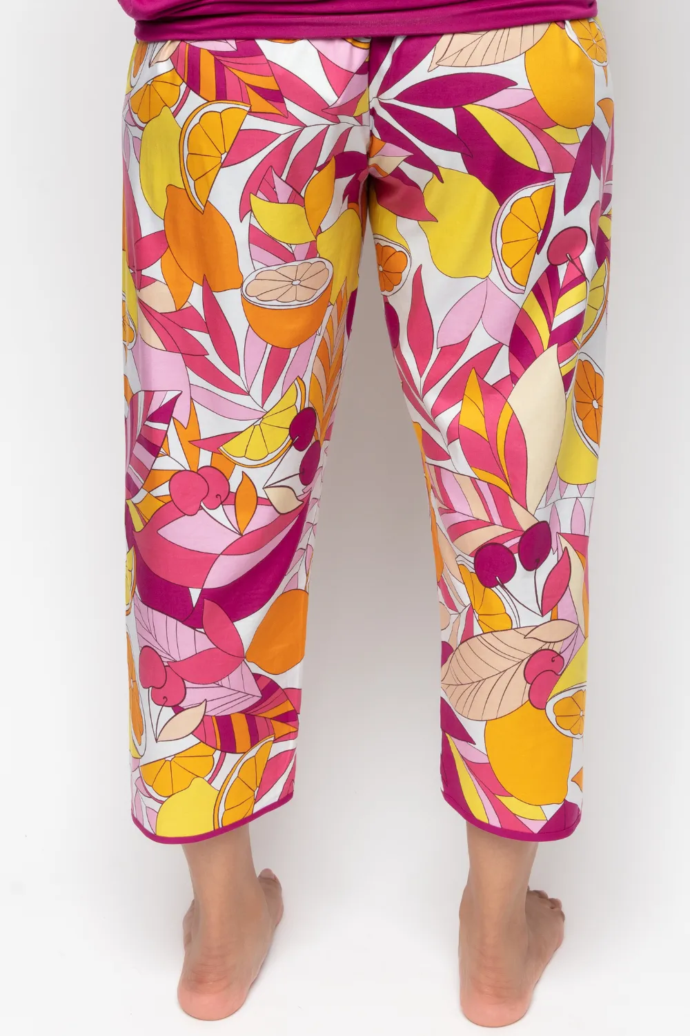 Emmi Fruit Print Cropped Pyjama Pants