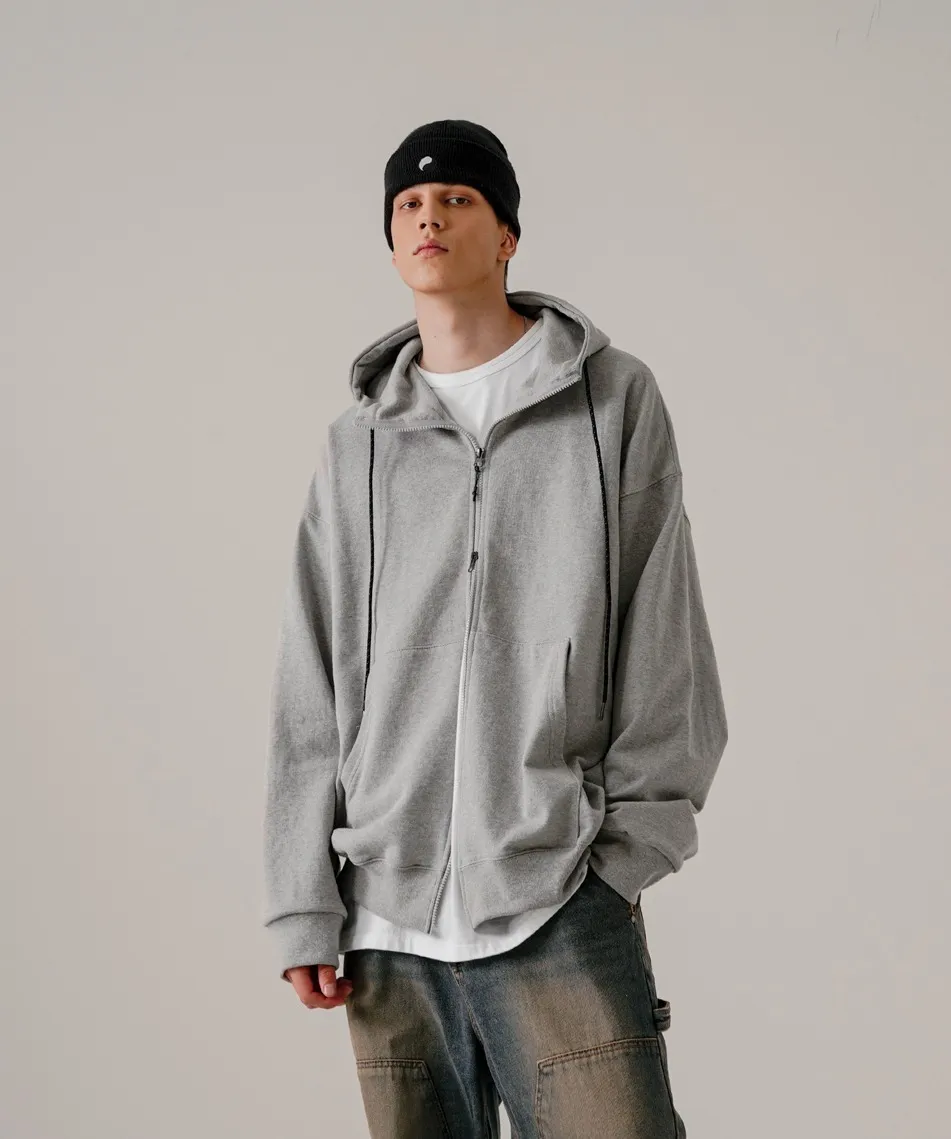 EZKATON  |[ EZKATON ] ★ HEAVY LOOP NECK-UP HOOD ZIP-UP