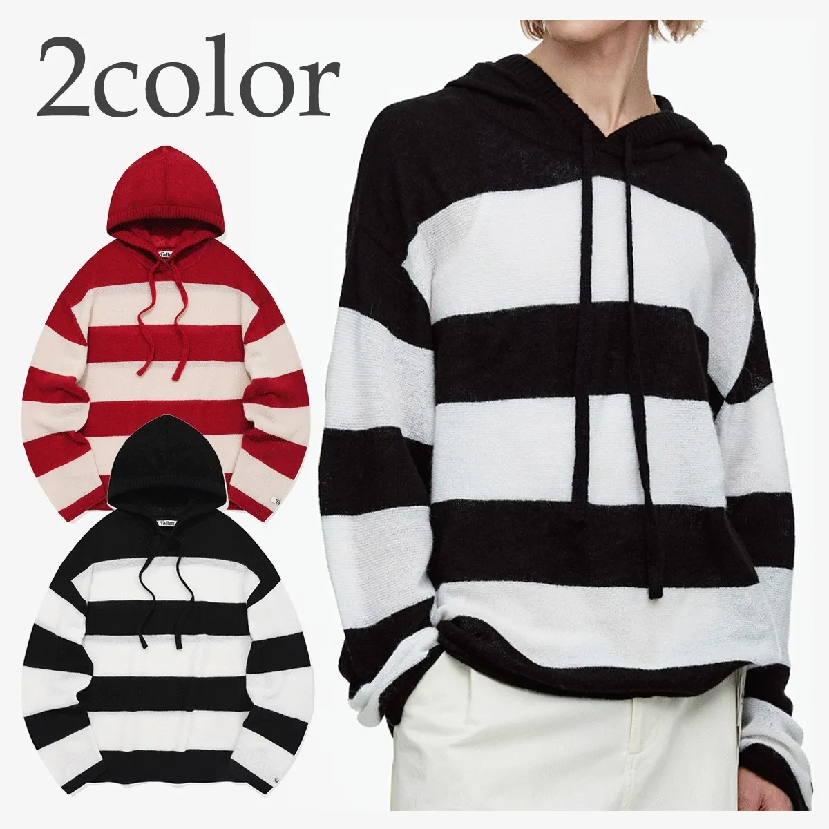 Fallett  |Stripes Unisex Street Style Long Sleeves Oversized Hoodies