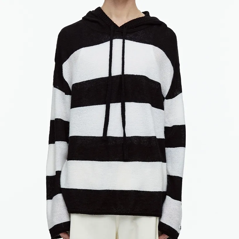 Fallett  |Stripes Unisex Street Style Long Sleeves Oversized Hoodies