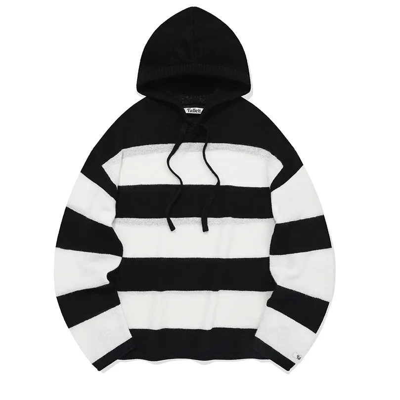 Fallett  |Stripes Unisex Street Style Long Sleeves Oversized Hoodies