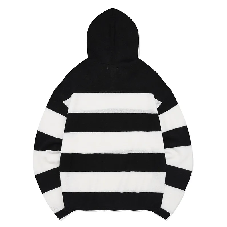 Fallett  |Stripes Unisex Street Style Long Sleeves Oversized Hoodies