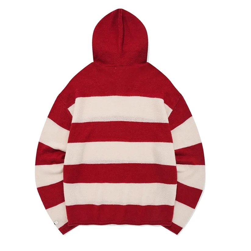 Fallett  |Stripes Unisex Street Style Long Sleeves Oversized Hoodies