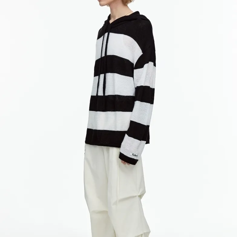 Fallett  |Stripes Unisex Street Style Long Sleeves Oversized Hoodies