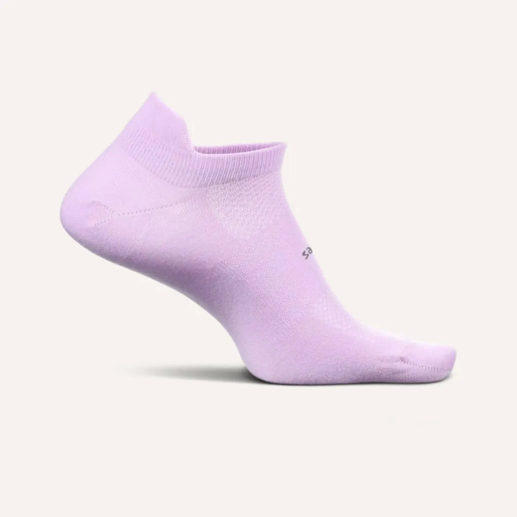 Feetures High Performance Cushion No Show Tab Socks - Purple Orchid