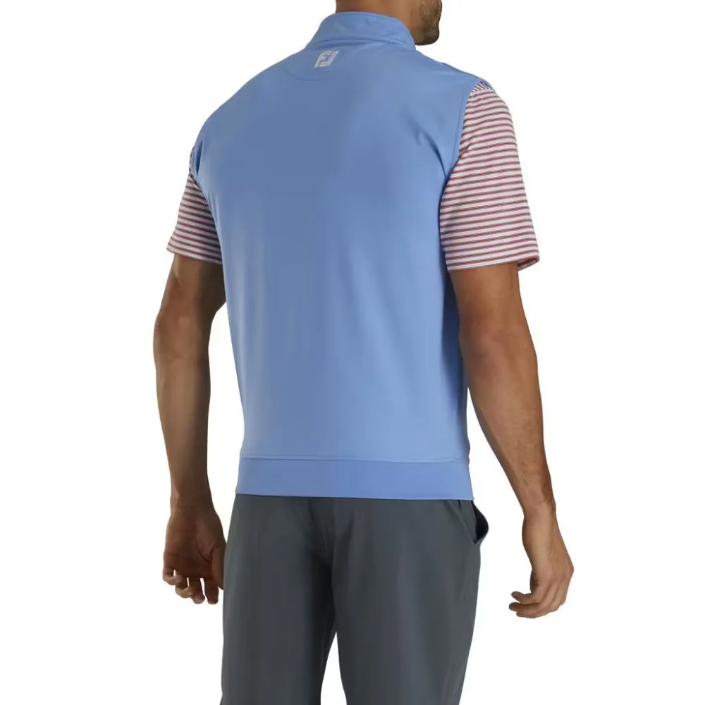 Footjoy Men's Half-Zip Jersey Golf Vest - Lagoon