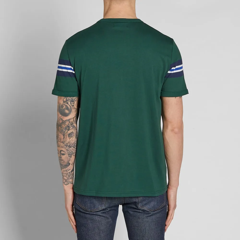 Fred Perry Bomber Sleeve TeeIvy Green