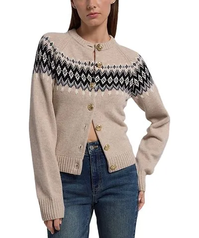 Generation Love Frances Wool Fair Isle Cardigan